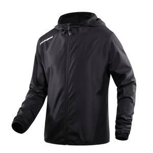High Quality 100% Polyester/Nylon Hooded Windbreaker <b>Jacket</b> Street Style Fashionable Front Logo <b>Half</b> <b>Zip</b> Closure OEM Service - Product Image 1