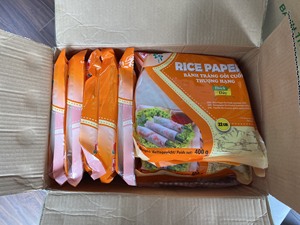 Rollos de papel de arroz vietnamitas de alta calidad, la mejor venta de papel de arroz exportado para rollos, bolsa de papel de arroz Gia Bao redonda gruesa, 400g - Product Image 4