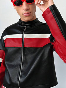 Chaqueta de Cuero Auténtico para Hombre, Estilo Bomber, Diseño Retro Vintage, Ajustada, Clásica, de Lujo, para Invierno - Product Image 4