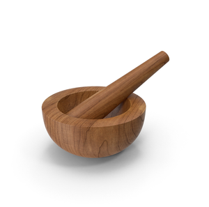 Mortier et pilon en bois de haute qualité assaisonnements d'herbes d'épices de cuisine mortier et pilon lisses ronds prix le plus bas - Product Image 3