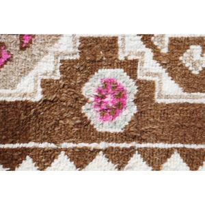 พรมตุรกี, พรมปูพื้นขนาด 2.7x11.5 ฟุต, พรมลายต้นไม้สีน้ำตาลเฮอร์กี - Product Image 5
