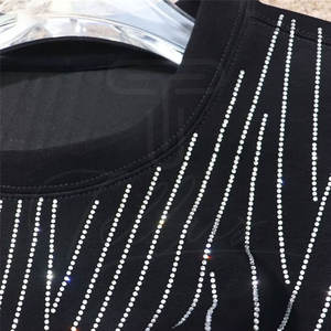 Buena calidad nueva llegada elegante sudadera para Unisex básico algodón mezclado Premium cómodo Rhinestone sudaderas para la venta - Product Image 2