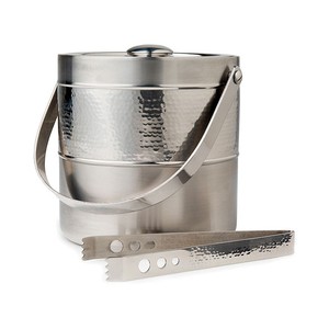 Cubo de hielo moderno de acero inoxidable de doble pared, tapa personalizada, asa de transporte, pinzas enfriadoras para fiestas de vino, herramientas de barra de Metal al por mayor - Product Image 5