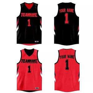 Venta Directa de Fábrica, Camiseta de Baloncesto Unisex Personalizada, Transpirable, de Secado Rápido, Reversible, sin Mangas, Uniforme Estampado, 100% Poliéster - Product Image 2