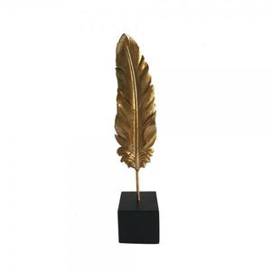 Modern Art <b>Gold</b> Leaf Metal Decoration Items Table Desk Top Metal <b>Sculpture</b> for Home Aluminum Leaf <b>Sculpture</b> Ornament - Product Image 2