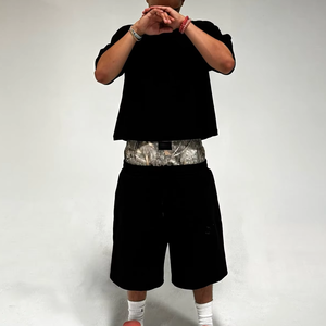 Pantalones Cortos de Lona para Hombre, Doble Cintura, Personalizados, Color Sólido, Casual, Logotipo Personalizado, Etiqueta Privada, Tinte Liso, Secado Rápido, Precio Económico - Product Image 1