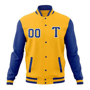 Chaqueta de invierno personalizada Varsity Lettermen, chaqueta universitaria de béisbol con mangas de cuero de alta calidad para hombres - Product Image 2