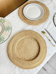 Meilleur vendeur en gros au Vietnam produits de vaisselle en gros napperons en rotin tissé ensemble de dessous de verre décoration de la maison - Product Image 5