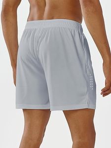 Short en toile respirant écologique et décontracté à taille moyenne pour hommes, motif solide, football, football, tennis, entraînement - Product Image 2