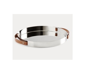 Plateau à thé à café martelé en acier inoxydable de forme rectangulaire Plateau de service de qualité de luxe à des prix abordables - Product Image 6