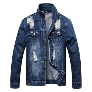 Men's Vintage Winter Autumn Acid <b>Denim</b> <b>Jacket</b> Sun Fade Wholesale High Quality Streetwear Fashion Windproof Breathable Quick Dry - Product Image 1