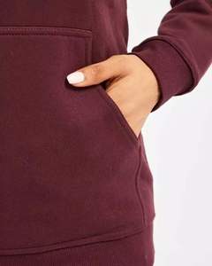 Sudadera con capucha de gran tamaño para mujer, ropa con logotipo personalizado orgánico puro de alta calidad, transpirable, para gimnasio, correr - Product Image 5