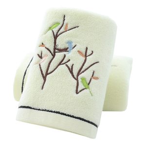 Toallas de baño de mano de algodón Terry 100% personalizadas al por mayor, logotipo bordado de secado rápido para hoteles, toallas de punto blancas - Product Image 1