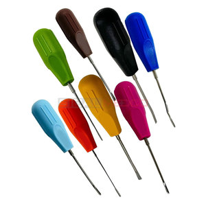 Elevador de extracción de dientes dentales, juego de selección de raíz con mango de plástico, elevador de luxación codificado por colores, paquete de 8 instrumentos médicos - Product Image 3