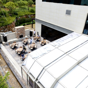 Design moderno garantito veranda <span class=keywords><strong>in</strong></span> <span class=keywords><strong>policarbonato</strong></span> case di vetro tetto temperato <span class=keywords><strong>per</strong></span> appartamento <span class=keywords><strong>per</strong></span> giardino camera uso conservatorio - Product Image 1