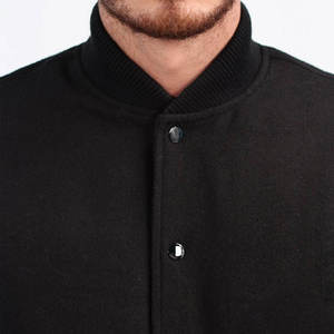 Best Design Customized Printing Men Varsity Jacket Stand Front <b>100</b>% Wool Leather Breathable Windproof Winter Reasonable Price - Product Image 5