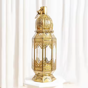 โคมไฟโลหะเหล็กแขวนสำหรับตกแต่งสวนและงานเลี้ยงโคมไฟนำเข้าโดยการตกแต่ง impex - Product Image 1