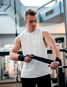 Muñequeras elásticas para entrenamiento cruzado de gimnasio, muñequeras de neopreno para levantamiento de potencia - Product Image 4