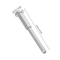 Kit de garde-corps à câble invisible HIMOWAY, tendeur à sertir en acier inoxydable 1/8 po pour poteaux en bois ou en métal, quincaillerie pour garde-corps à câble