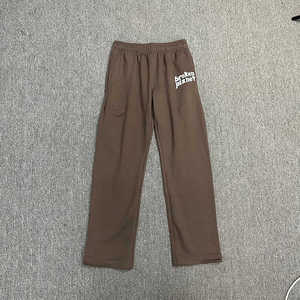 Chándales de algodón de alta calidad personalizados, pantalones de chándal acampanados de felpa francesa y conjunto de sudadera, ropa de calle, conjunto de chándal lavado ácido - Product Image 3