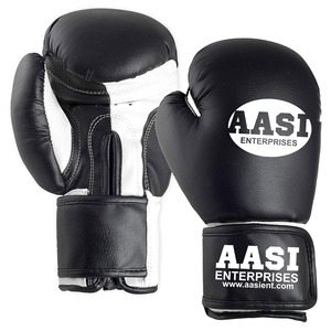 Étiquette tissée sérigraphiée Kickboxing Clubs spéciaux Gants de boxe mitaines en cuir véritable Gants Pro Player Spécial fait à la main - Product Image 6