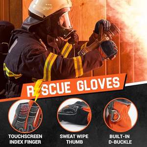 Guantes de Extricación para Bomberos, Resistentes al Calor, Resistentes a las Llamas, Resistentes a los Cortes, Guantes de Seguridad para Trabajo con Protección Contra Impactos - Product Image 5