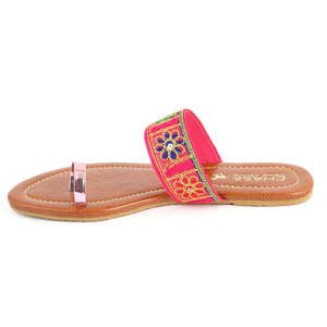 รองเท้าแตะปักลายสำหรับผู้หญิง (SA-012) - สีชมพู - Product Image 4