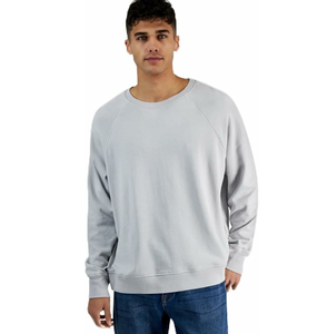 เสื้อสเวตเชิ้ตแขนแร็กแลนสำหรับผู้ชายเสื้อสเวตเชิ้ตแขนแร็กแลนแบบสวมหัวน้ำหนักเบาคลาสสิก - Product Image 1