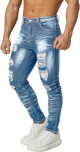 Pantalones vaqueros OEM de diseño personalizado para hombre, estilo callejero con calidad superior cómoda, cintura media, pierna recta, último diseño - Product Image 5