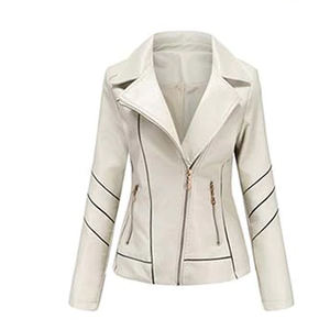 Nouveau Style Top Qualité Peau De Mouton Rouge Femmes Coupe Plus Longue Veste En Cuir Deux Poches Latérales Saison D'hiver - Product Image 1