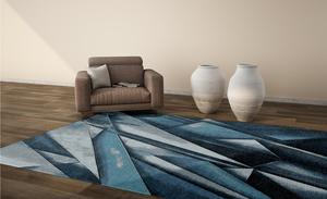 Tapis indiens contemporains de luxe noués à la main moderne fait à la main en laine/soie de Nouvelle-Zélande résistant aux taches antidérapant pile moyenne - Product Image 2