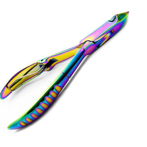 Pinza para cutículas, removedor de uñas, manicura, pedicura, cortaúñas de titanio múltiple - Product Image 3