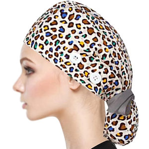Gorro Quirúrgico Unisex Estampado al por Mayor, Tela de Algodón con Spandex, Gorro Médico de Calidad para Enfermeras y Doctores - Product Image 1