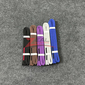 Ceintures de jiu jitsu personnalisées neuf lignes de couture étiquettes tissées personnalisées broderie couleur rayures classées ceintures bjj fabriquées au Pakistan - Product Image 3