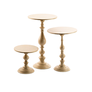 Juego de 3 soportes de diferentes tamaños para servir pasteles Soporte de bombones de latón de la mejor calidad a precios asequibles - Product Image 1
