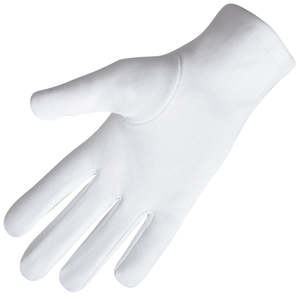 Gants blancs en coton 100% épais, brodés, maçonniques, de différentes tailles, personnalisés par OEM, élégants - Product Image 4