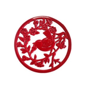 Handmade <b>Trivet</b> Elegant Classic Round Red P.coated Stylish Vintage Fancy Decorative Customized logo Print Antique <b>Trivet</b> - Product Image 6