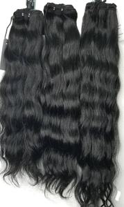 HAMDAAN IMPEX ofrece mechones de cabello humano Remy extensiones de cabello virgen indio pelucas estilo de onda a granel directo India materia prima cabello - Product Image 4