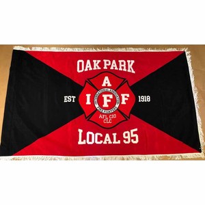 Bandera Bordada Personalizada, Gallardete Bordado a Mano, Doble Cara, Hecho a Medida - Product Image 1