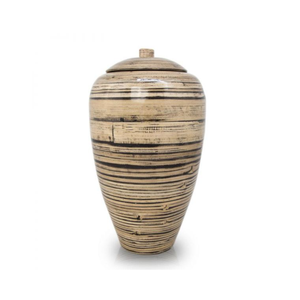 Meilleures ventes d'urnes pour cendres pour adultes Urnes funéraires en bambou filé Design unique Vente en gros de l'usine du Vietnam - Product Image 5