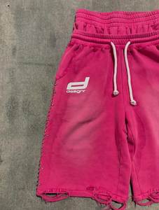<b>Pink</b> <b>Men's</b> Street Style Sweatpants Elastic Waist Drawstring Sublimation Print Quick Dry Lightweight Summer Casual Pants - Product Image 6