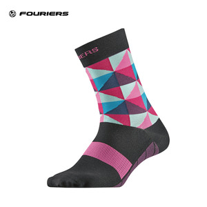 FOURIERS Chaussettes de cyclisme fonctionnelles à enveloppement flexible à 360 degrés - Nylon/DuPont Lycra 9 couleurs Tailles S/M/L/XL - Product Image 3