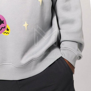 เสื้อมีฮู้ดสำหรับผู้ชายในฤดูหนาวผ้าฝ้ายโอเวอร์ไซส์พิมพ์ลายพัฟผ้าฝ้ายโอเวอร์ไซส์แบบเรียบออกแบบโลโก้ได้ตามต้องการ - Product Image 6