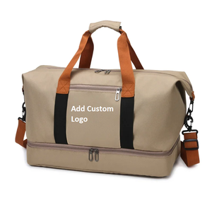 Vente chaude Coton Sergé Fait Sacs Duffle Yoga Gym Sport Sac Hommes Femmes Mode Léger Sacs De Sport - Product Image 3