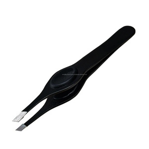 Pince à épiler droite WORLD PRECISION SURGICAL en acier inoxydable, légère, à pointe fine, avec poignée confortable, réutilisable pour les poils des sourcils - Product Image 2