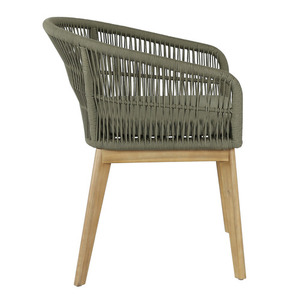 เก้าอี้รับประทานอาหารสไตล์โมเดิร์นหรูหราสไตล์ญี่ปุ่นพร้อมโครงไม้เนื้อแข็งและเชือกสำหรับรับประทานอาหารในบ้านและร้านอาหาร - Product Image 5