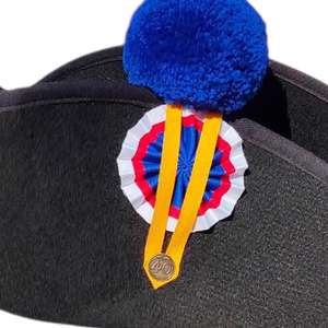 Chapeau de l'amiral français Napoléon, chapeau à bicorne en laine, cosplay, casquette noire - Product Image 3