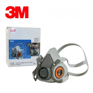 3M 6200 <b>TPE</b> Reusable Respirator Half-Face Mask Comfortable Fit Customized Layers Offers Reliable Protection Particulates Gases - Product Image 1