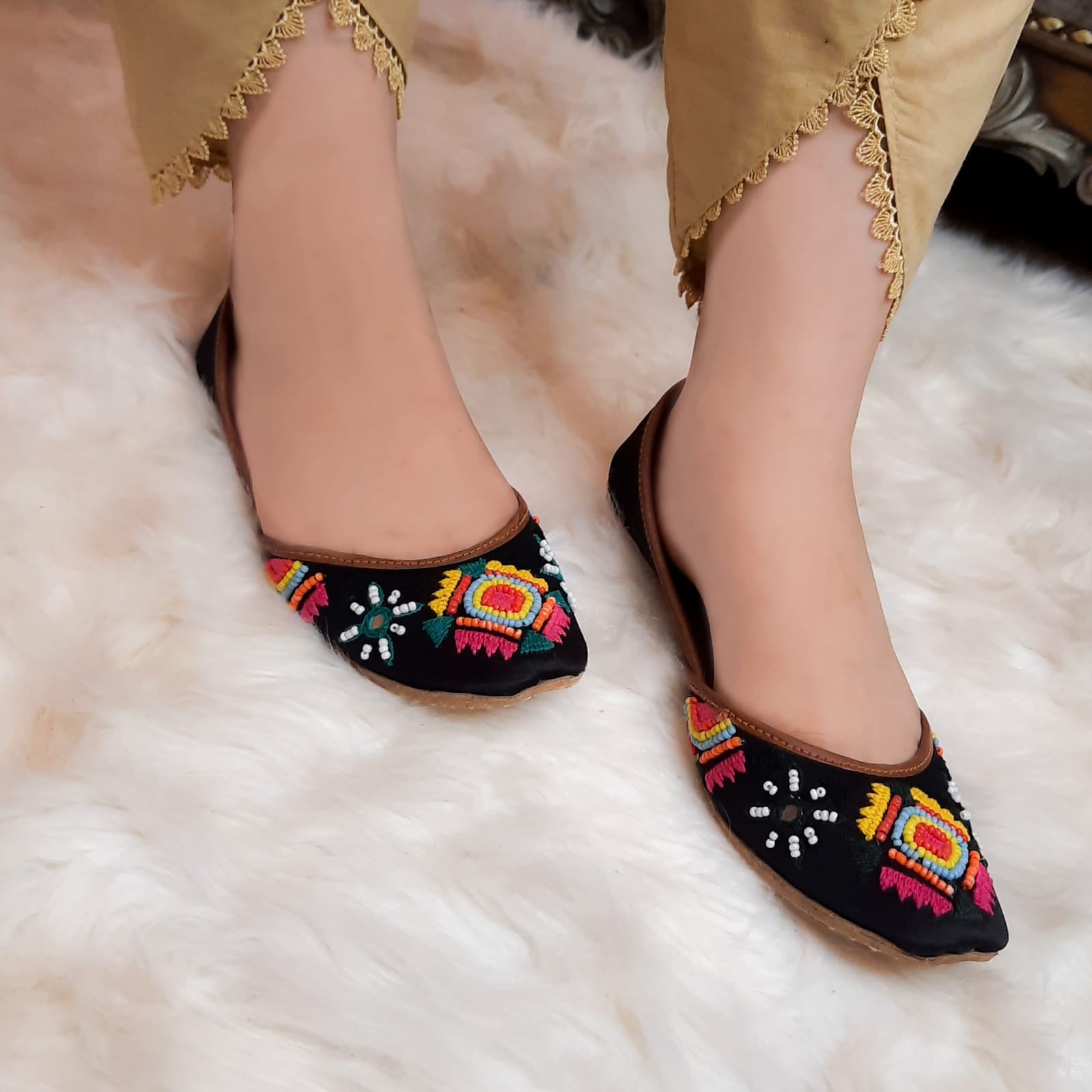 Luxury Crafts Embroidered Khussa Stylish Wholesale