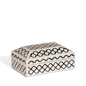 Caja de almacenamiento de joyería con incrustaciones decorativas de gran capacidad de suministro a granel disponible a precio mayorista del exportador indio - Product Image 2